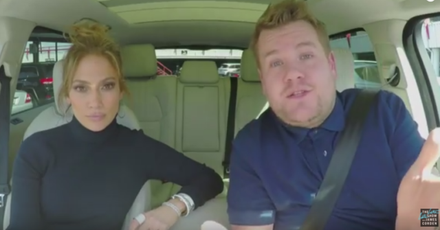 Jennifer Lopez et James Corden / Capture YouTube