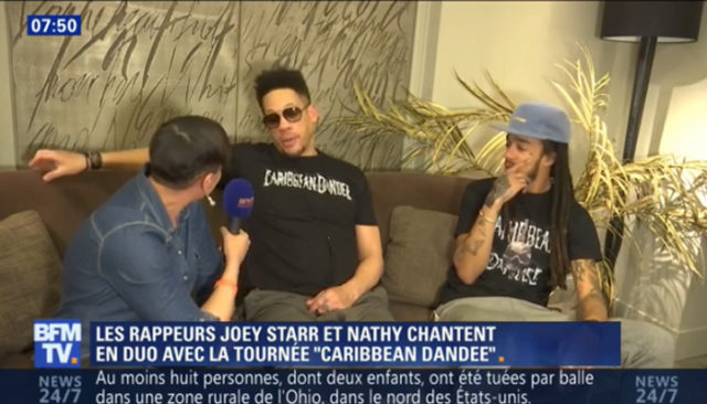 JoeyStarr quitte une interview de BFMTV en mettant un gros vent à la journaliste / Capture BFMTV