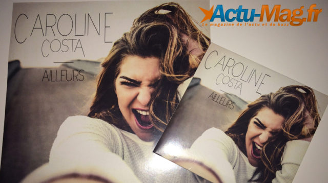 La pochette du nouveau single de Caroline Costa "Ailleurs"