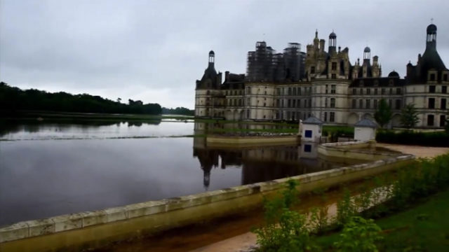 Le château de Chambord sous les eaux / Capture vidéo Facebook