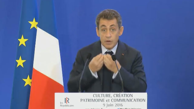 Nicolas Sarkozy ce jeudi / Capture Youtube