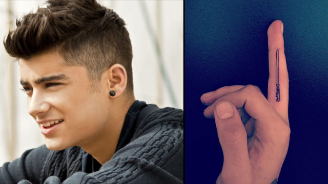 Le chanteur Zayn Malik et son nouveau tatouage / Cap Instagram jonboytattoo