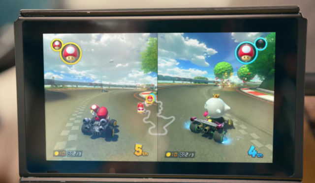 Le jeu Mario Kart sur la Nintendo Switch