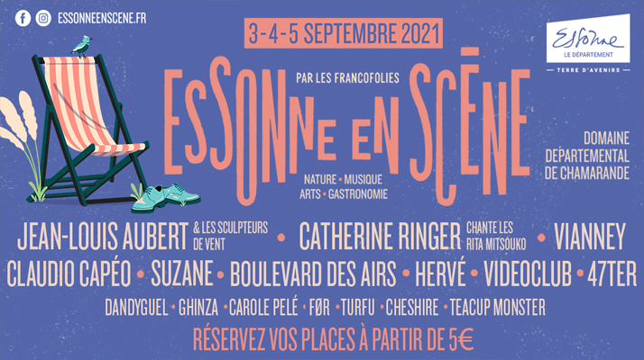  Le festival Essonne en Scène de retour les 3, 4 et 5 septembre 2021
