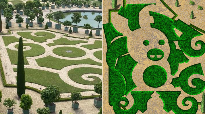  Un jeu mobile des Lapins Crétins investit les jardins du Château de Versailles